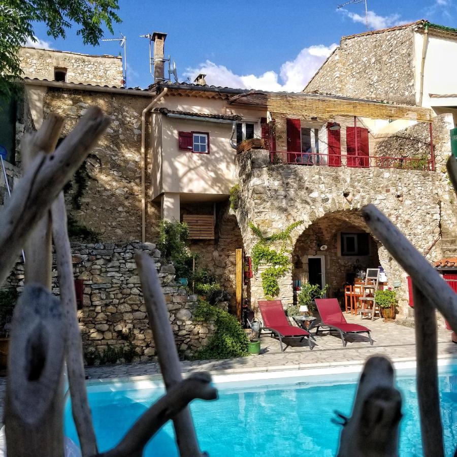 La Dolce Vita - Studio Dans Propriete Avec Piscine Montpeyroux  Exteriér fotografie